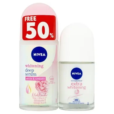NIVEA - 2 in 1 Deep Serum Roll On Gel